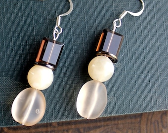 Snowman Bead Earrings