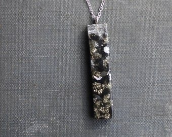 Onyx & Pyrite Orgonite Necklace
