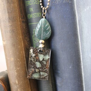 Orgonite Leaf Necklace