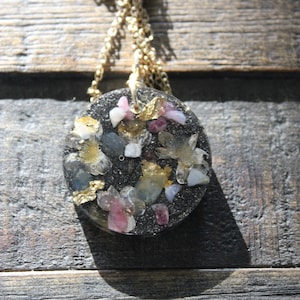 Mixed Gemstone Orgonite Necklace