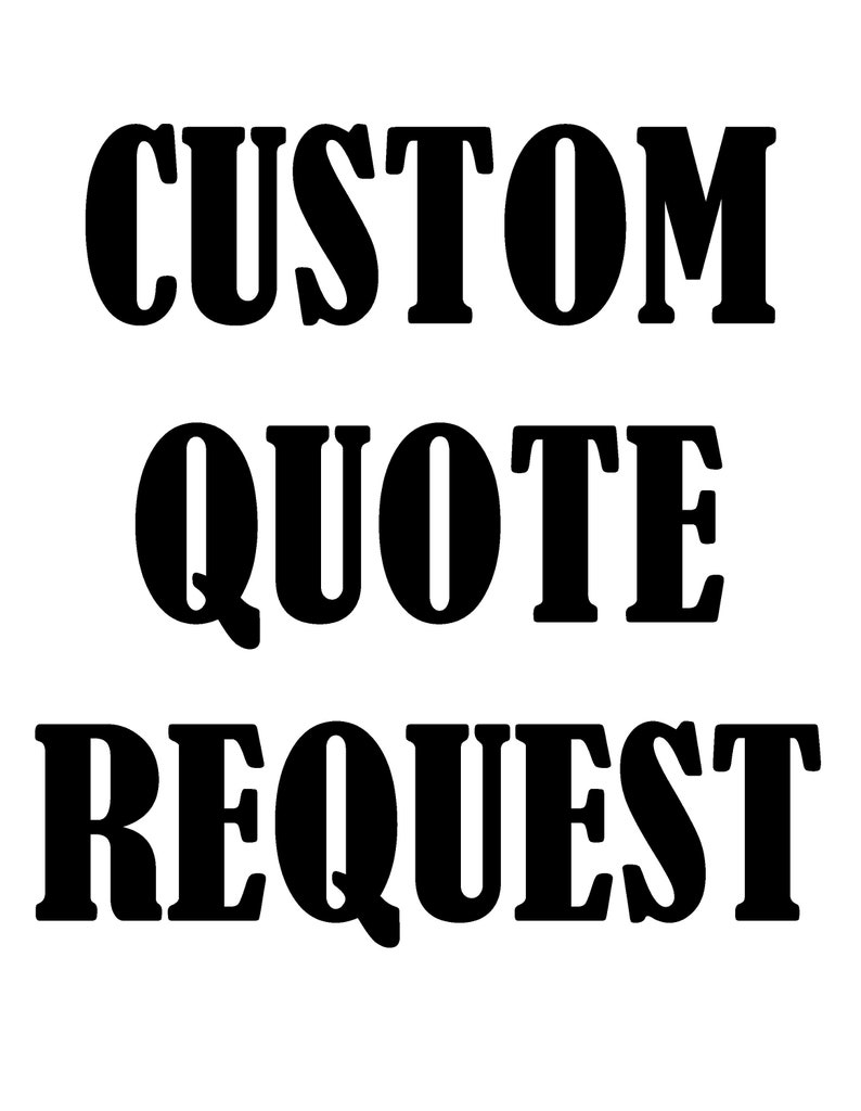 Custom Vinyl Decal Quote Request Vinyl Die Cut Decal for Etsy
