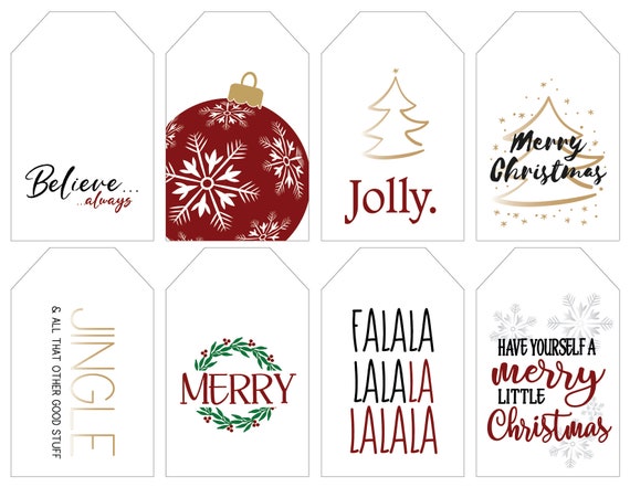 printed gift tags