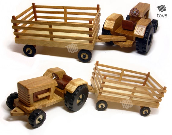 tractor con remolque juguete