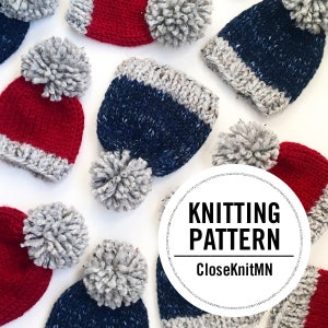 Strickanleitung // Babymütze stricken // Häkelanleitung PDF // Easy Beginner Babymütze // Strickmütze