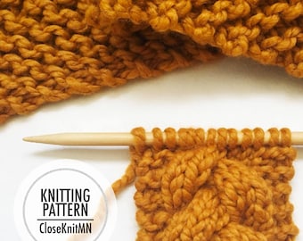 Knitting Pattern // Knit Headband // Womens Headband Pattern PDF // Easy Beginner Braided Headband // Hawthorne Headband