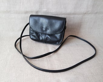 Sac à bandoulière en cuir noir pour femmes sac à bandoulière en cuir noir