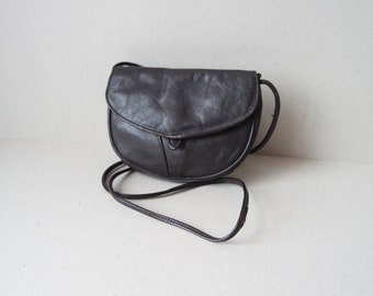 Borsa A Tracolla Donna CAITINA In Pelle Vegana - Design Retrò Con 2 Cinghie Regolabili - Marrone