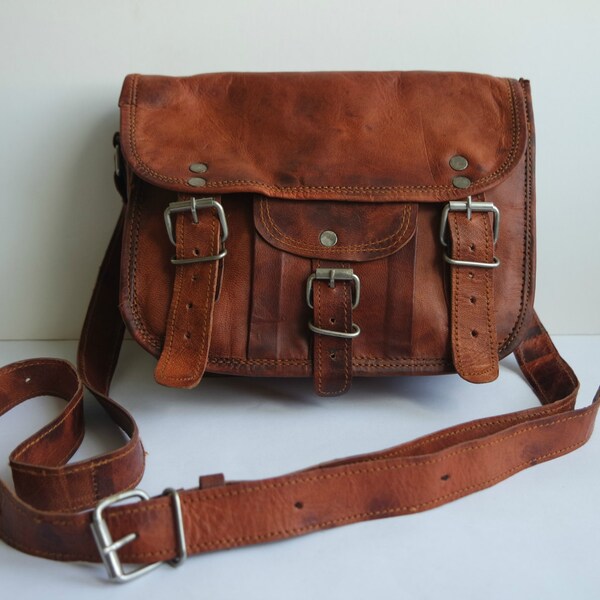 Brown Leather Messenger Bag, Shoulder Bag, Leather Satchel