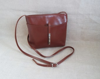 Women's Brown Leather Bag  Brown Shoulder Bag Crossbody Bag Brown Purse Made in Italy