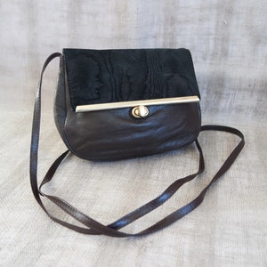 Vintage Women&#39;s Brown Faux Leather Shoulder Bag Small Crossbody Brown Small Purse Festival Bag
