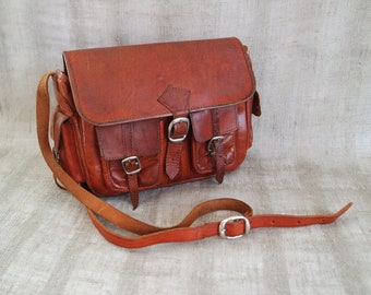 Ottawa Leather Crossbody Messenger Bag -  Brown main image 0