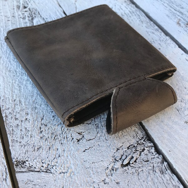 Premium Grayish - Brown Leather Beverage Holder
