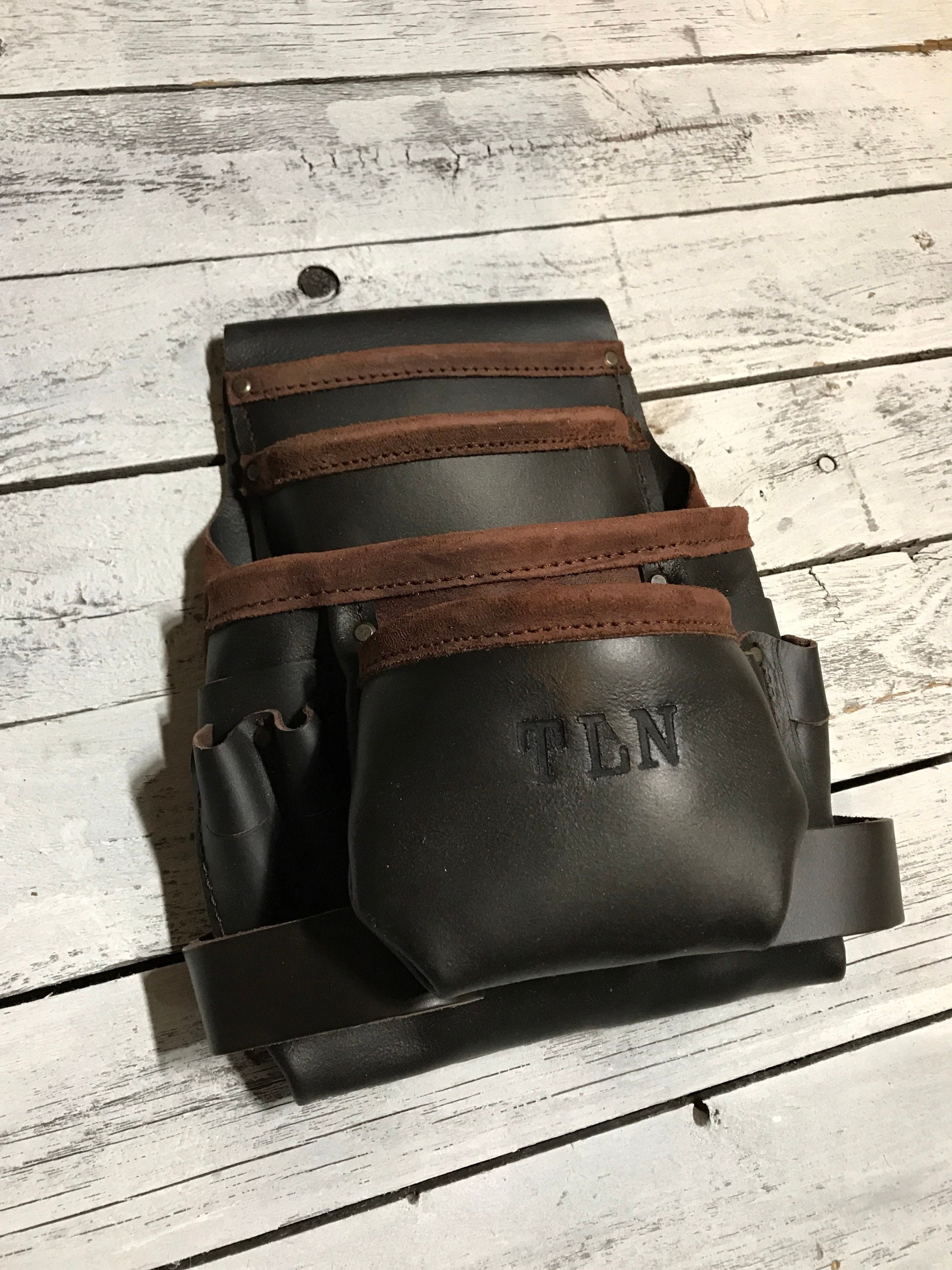 Premium Leather Tool Belt Monogramed Leather Tool Belt Etsy