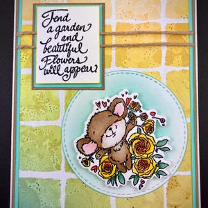 Friendship Card - Blank Card - Any Occassion Card - Mouse Card - Cute Mouse Card - Card for Friend
