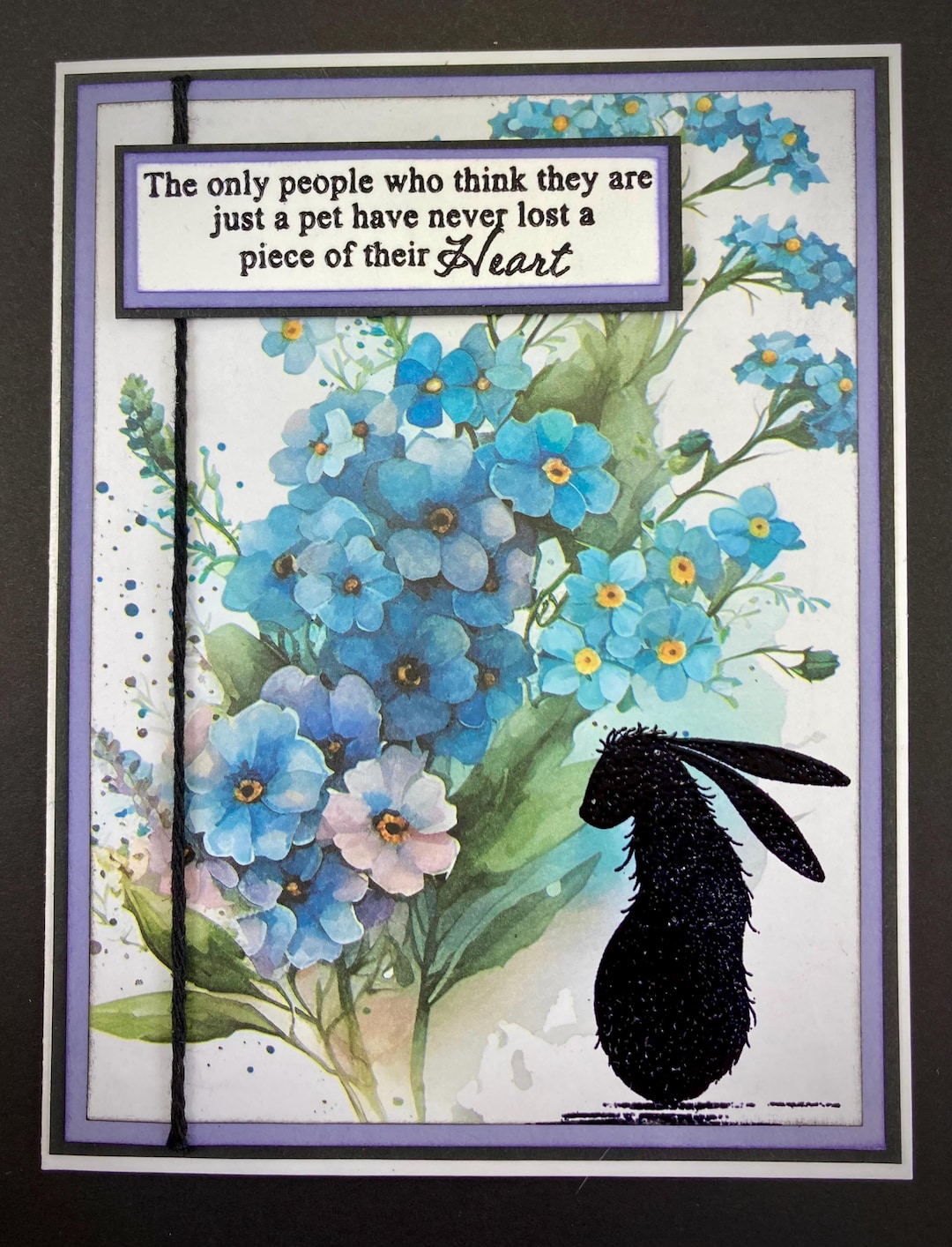 Pet Sympathy Card Rabbit Sympathy Card Pet Sympathy Rabbit