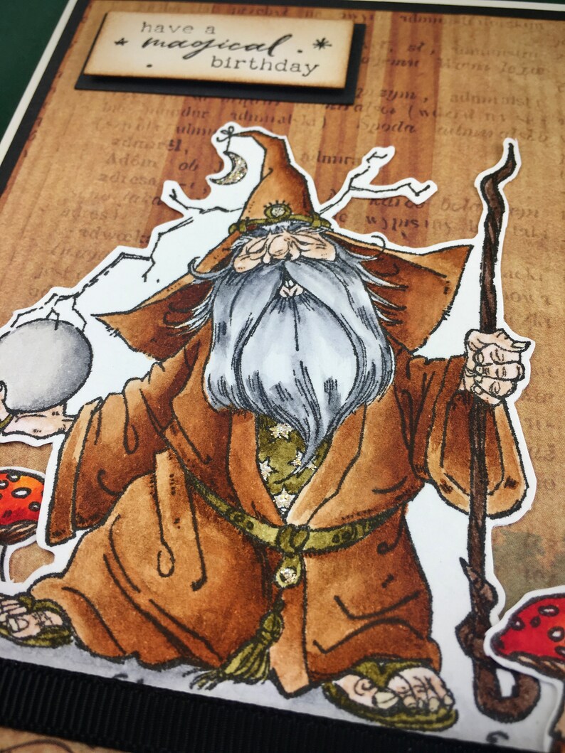 Wizard Card Birthday Wizard Happy Birthday Birthday Card | Etsy