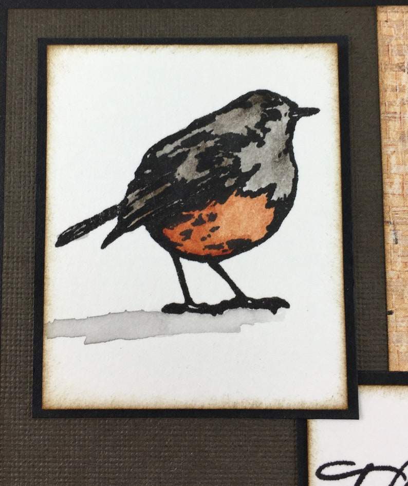 Thinking of You Robin Card Bird Card Get Well Soon Card Etsy