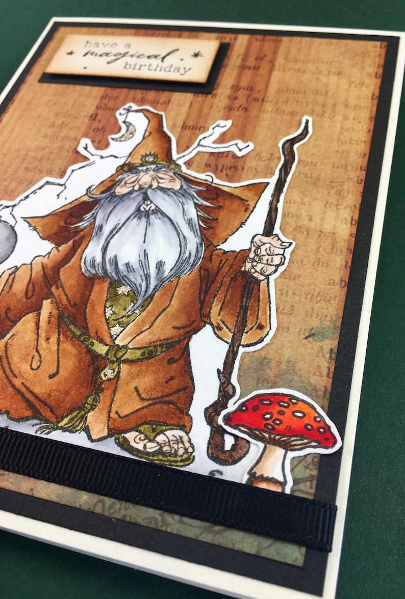 D D Wizard Printable Birthday Card