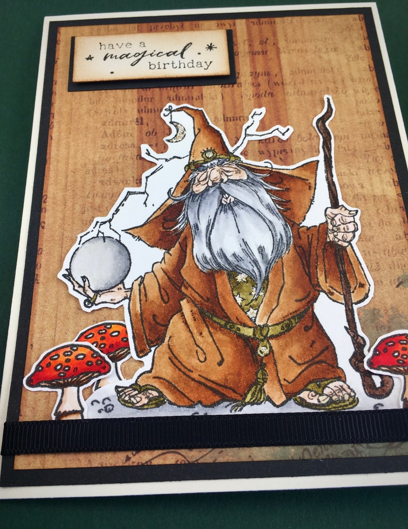 Wizard Card Birthday Wizard Happy Birthday Birthday Card | Etsy