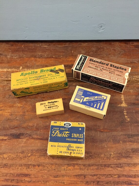 Lot Vintage Office Supplies Office Supply Markwell Staples Etsy