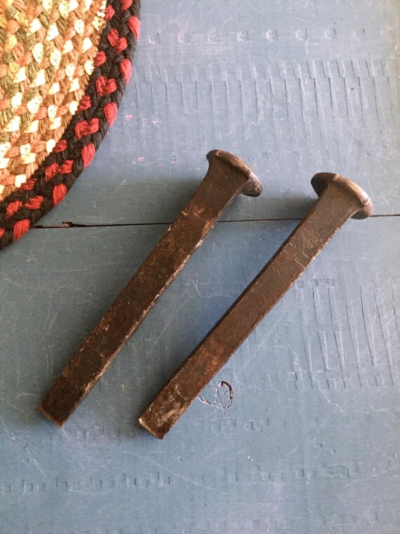 Rail Road Spike Railroad Spikes Home Decor Vintage Western Etsy