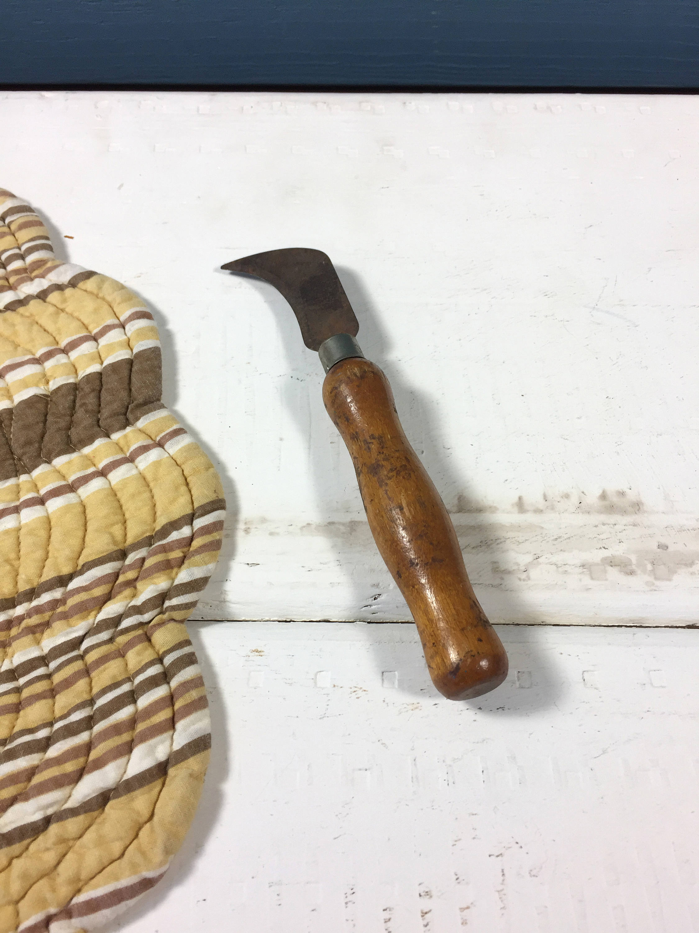 Vintage Carpet Knife Fixed Blade Knife Linoleum Knife Box Etsy