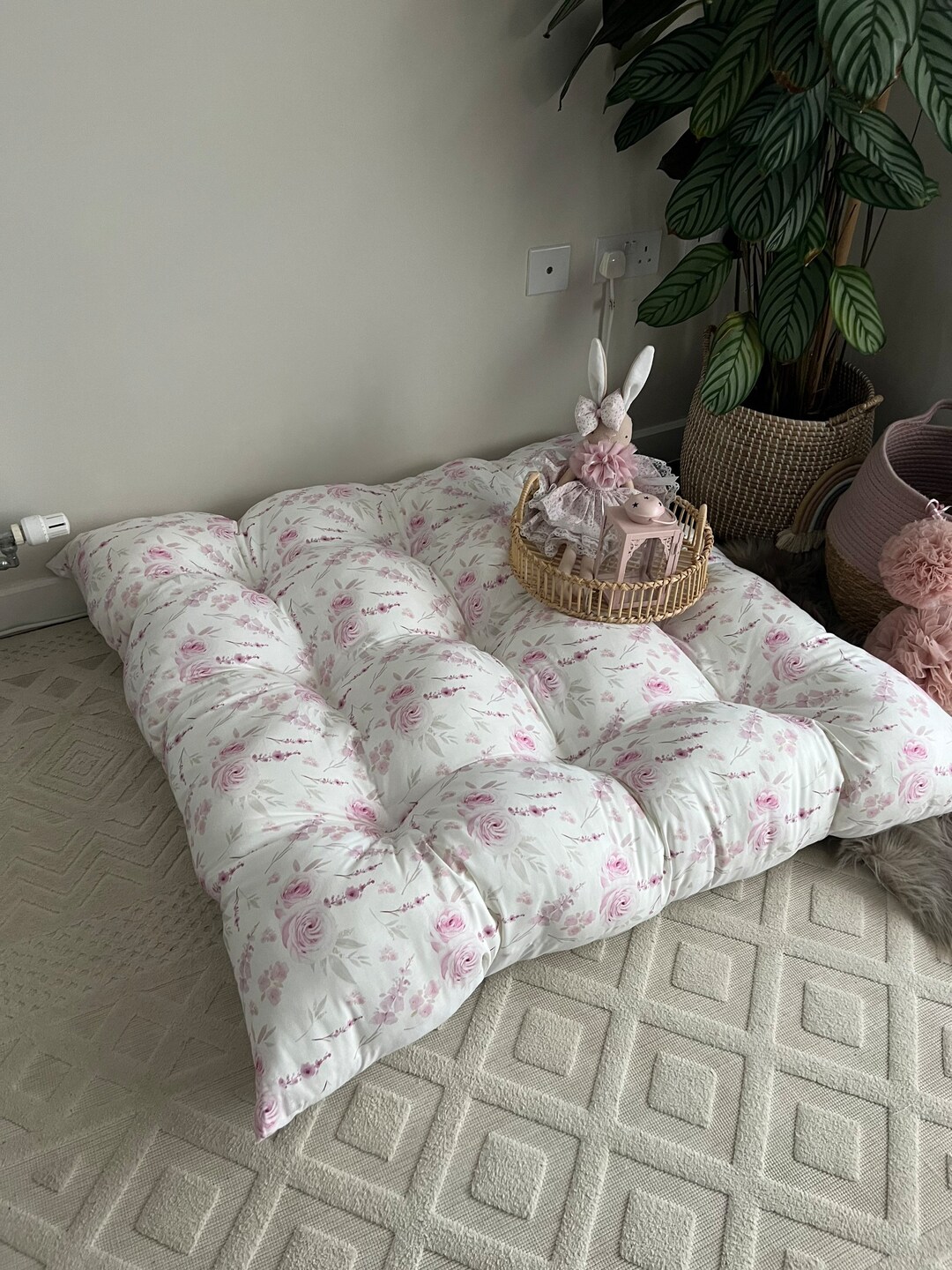 Puffy Tufted Floor Cushion, Floor Cushion, Teepee Cushion ,kids Play