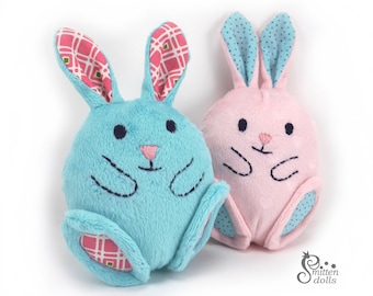 Bunny Egg Sewing Pattern PDF Stuffed Toy Softie Instant Download