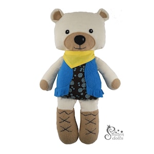 Bear PDF Sewing Pattern - Softie - Stuffed Toy - Bear Sewing Pattern - Bear Sewing Pattern PDF - Bear Pattern