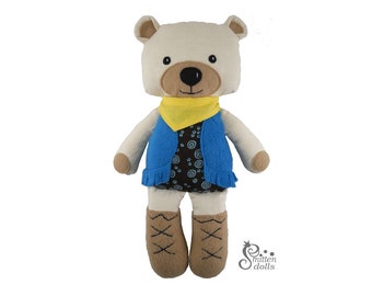 Beer PDF Naaipatroon - Softie - Knuffel - Beer Naaipatroon - Beer Naaipatroon PDF - Beer Patroon