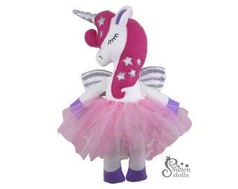 Einhorn Schnittmuster PDF Stofftier Softie Sofort Download