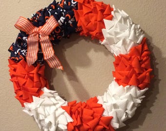 18" Denver Broncos wreath