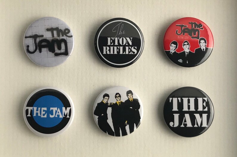 Birthday or Anniversary gift. Home Decor Music pins Graphic Design Picture Frame Rock Wall Art The Jam Set 3
