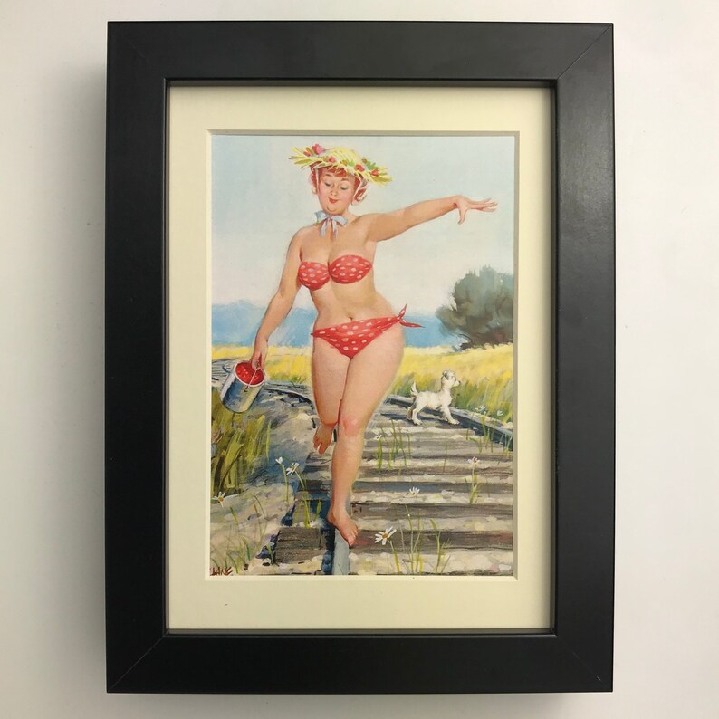 A4 Framed Print Calendar Girl Wall Art Fan Art Graphic Design Duane Bryers Birthday or Anniversary gift. Picture Frame Hilda 5 A4 Framed Print Calendar Girl Wall Art Fan Art Graphic Design Duane Bryers Birthday or Anniversary gift. Picture Frame Hilda 5