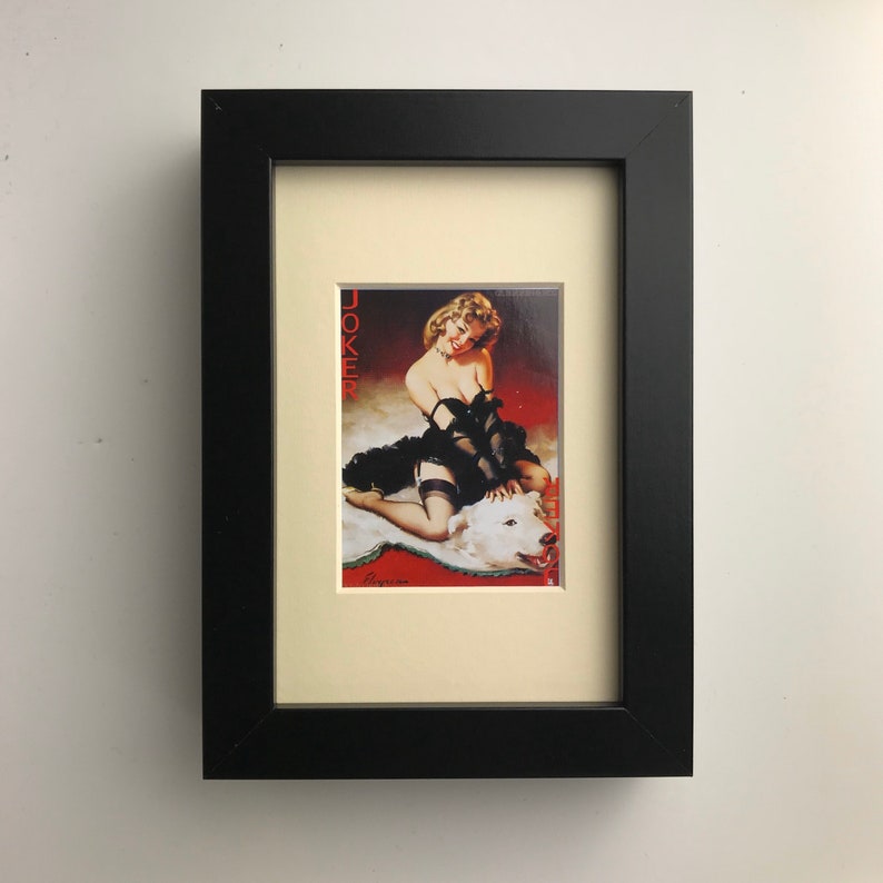 Gil Elvgren Bearskin Framed Print Calendar Girl Wall Art Etsy