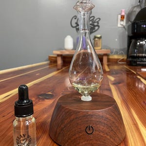 Aroma Therapy - Essential Oil Diffuser with 10ml of Phelan Wood 100% Pure, Fresh and Natural Red Cedar Essential Oil - Elegant Glass Vile.