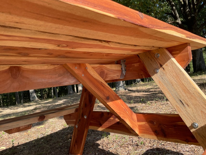 Cedar Picnic Table. 8 Feet Long, Made From Red Cedar. Ready for Your