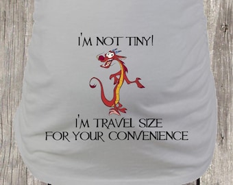 Mulan maternity shirt  mushu shirt  baby shower gift mom maternity pregnant shirt red dragon