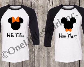disney halloween couple shirts