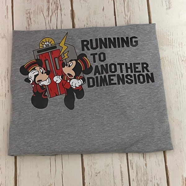 Tower Terror shirt running Hollywood tower hotel twilight zone mouse