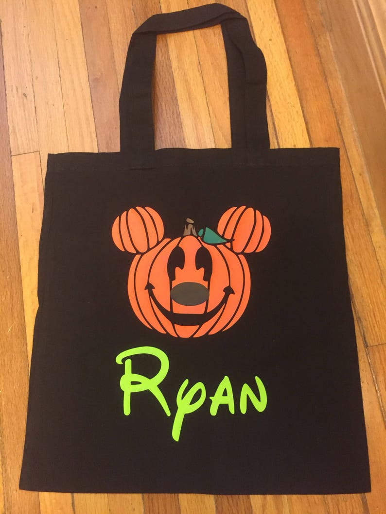 Disney Trick or Treat Bag Halloween Personalized Candy Bag  Etsy