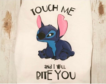 stitch maternity shirt touch me and I will bite you