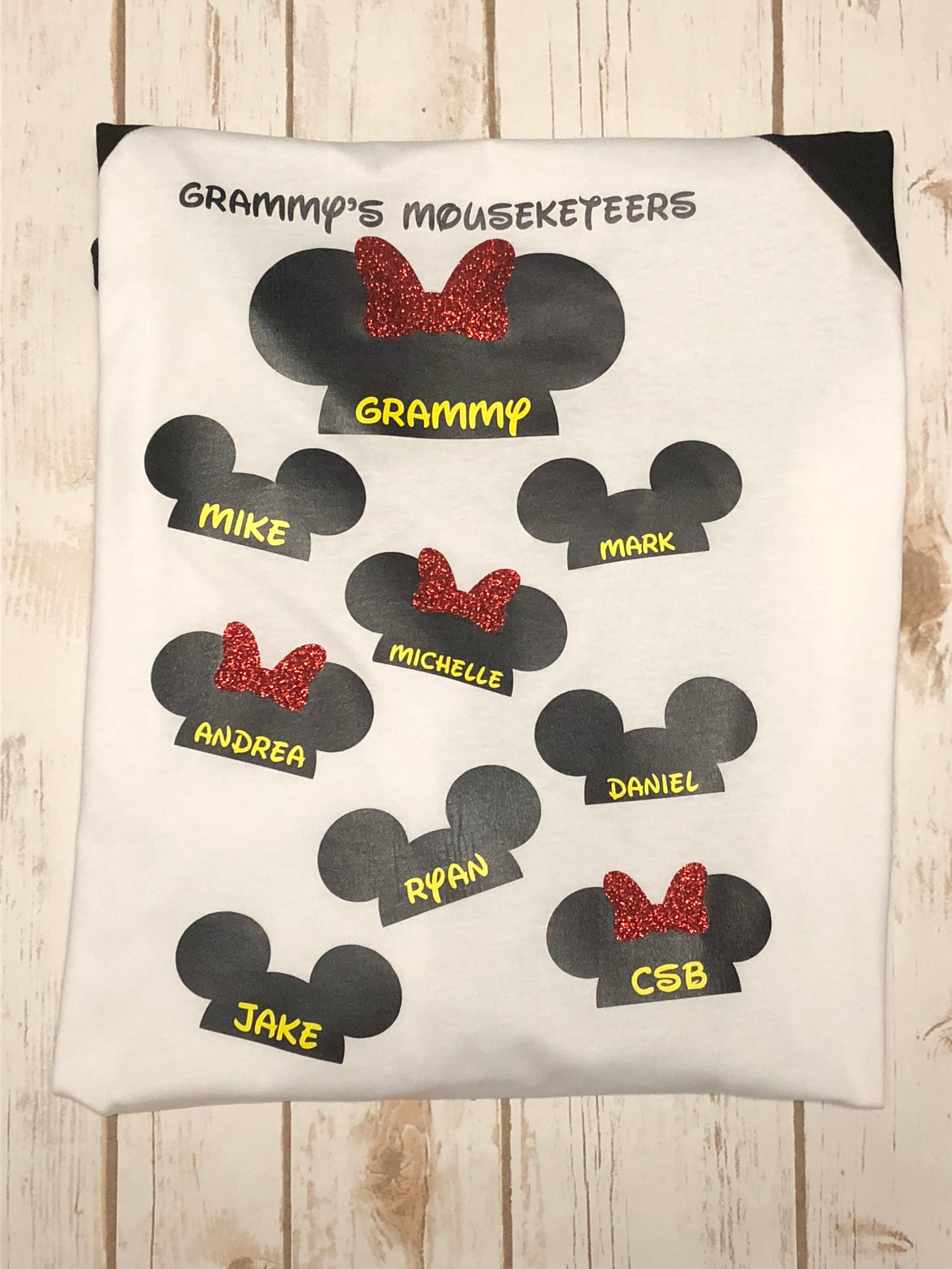Grandma's Mouseketeers Personalized 