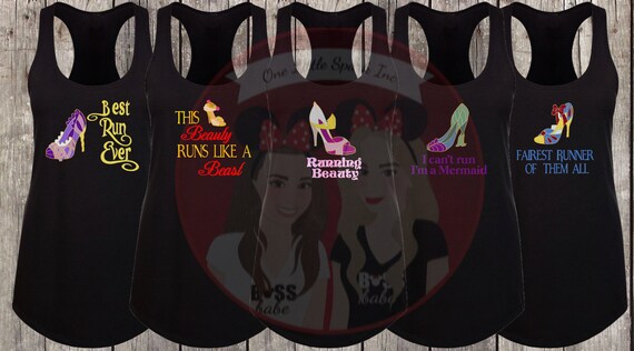 disney princess running shirt