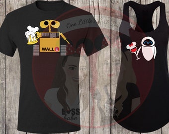 Wall E And Eve Shirt Etsy Wall E And Eve Shirt Etsy