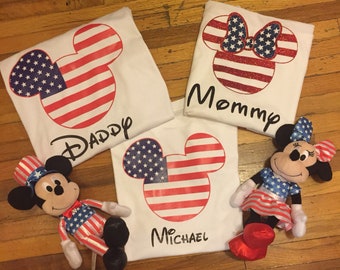 Disney 4th of July shirt American flag shirt Disney firework shirt Minnie america shirt red white and blue independence day shirt America