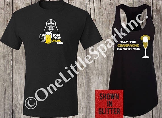 star wars couple shirts