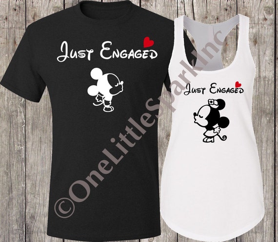 just engaged disney shirts