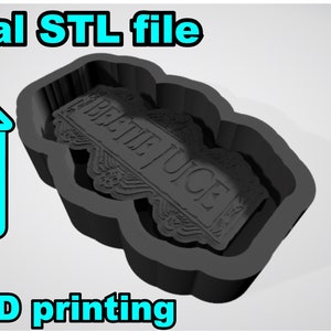 B-juice silicone mold BLANK with Housing STL 3D file for 3D printing