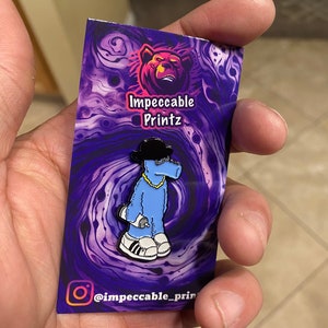 Blue Quasimoto enamel pin - Lord Quas - Madlib enamel pin